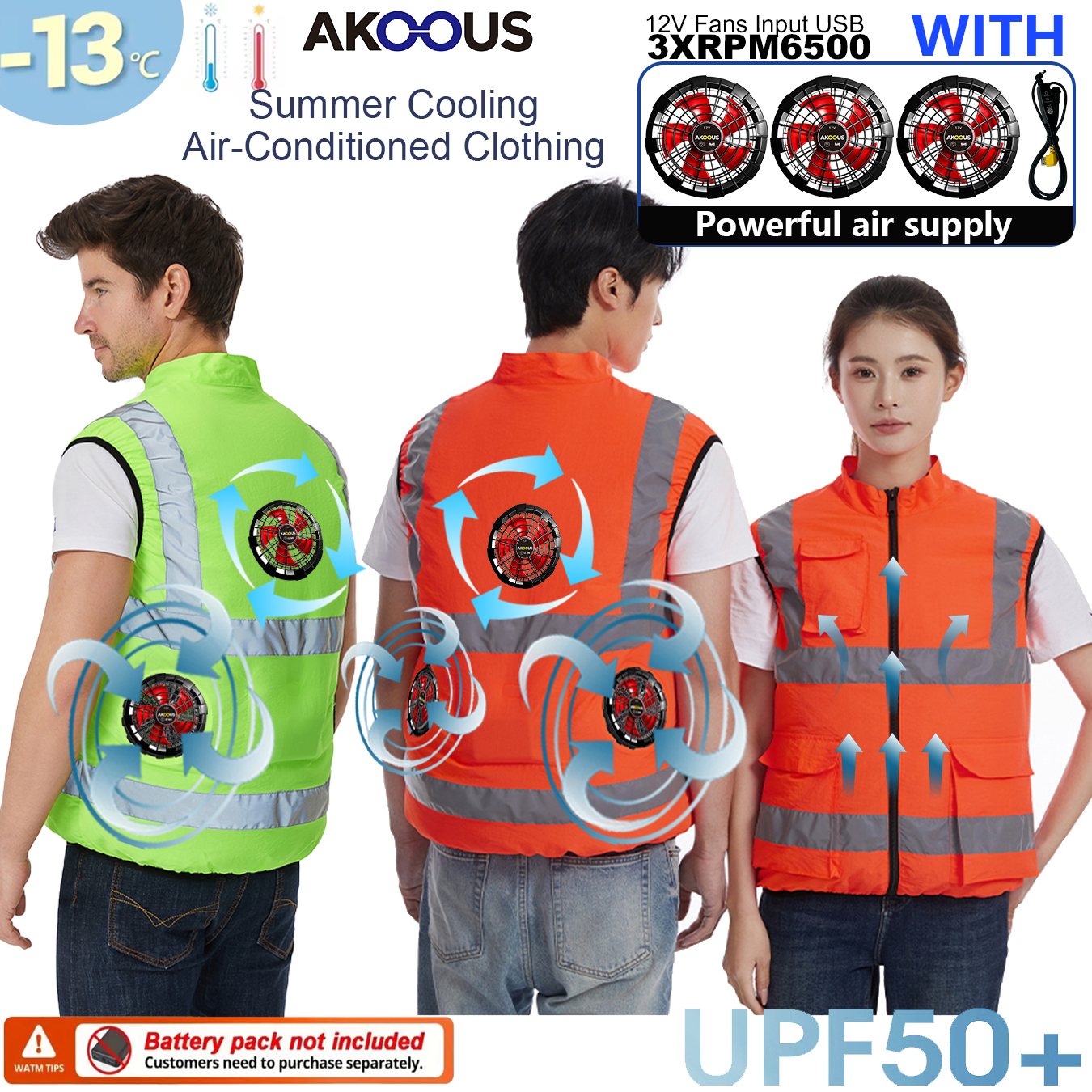 AKOOUS 6500 RPM 12V/5V USB 3-F - đánh giá và giá Fishing Jacket Waterproof