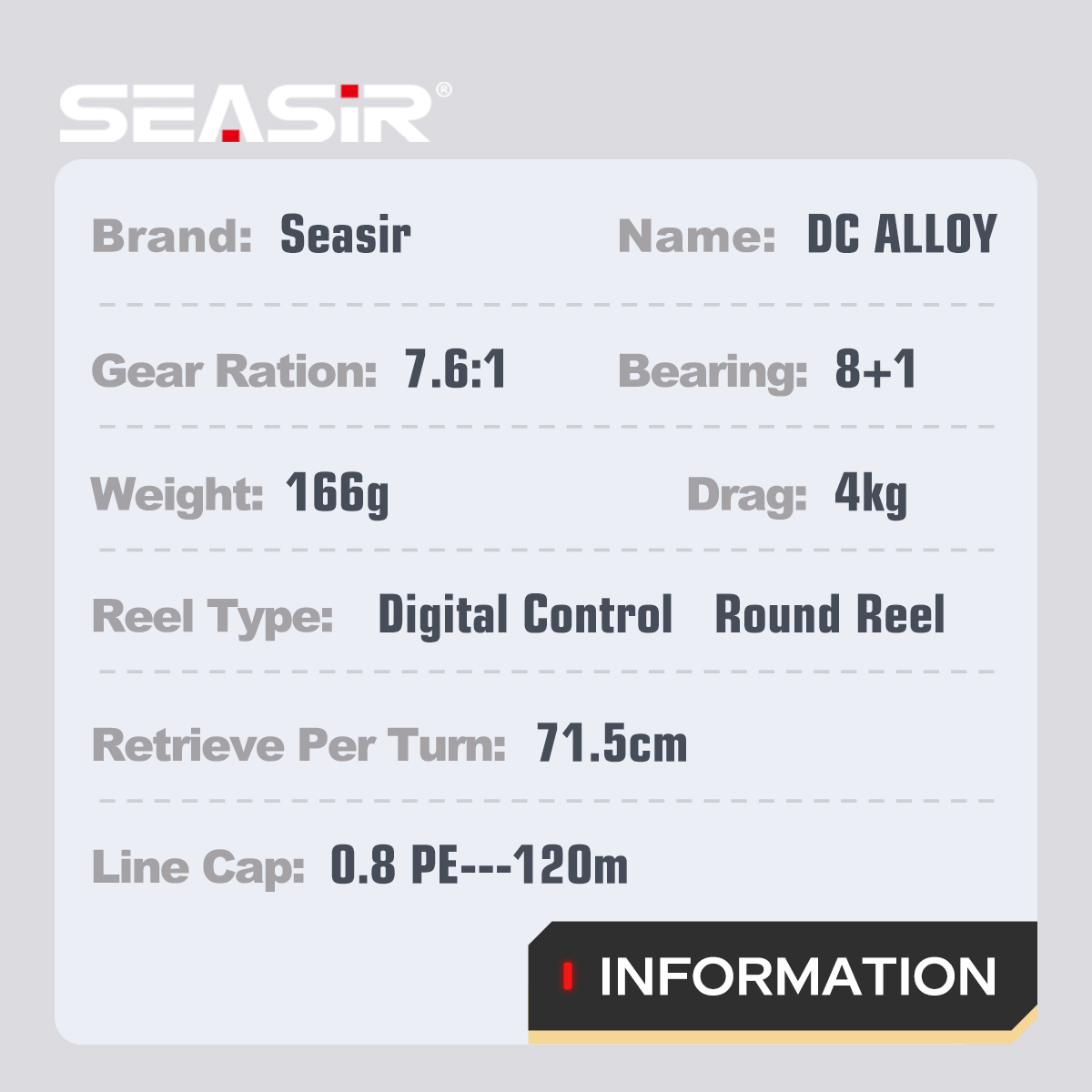 SEASIR DC Alloy ALL-metal Roun - đánh giá và giá Kastking Reel Zephyr