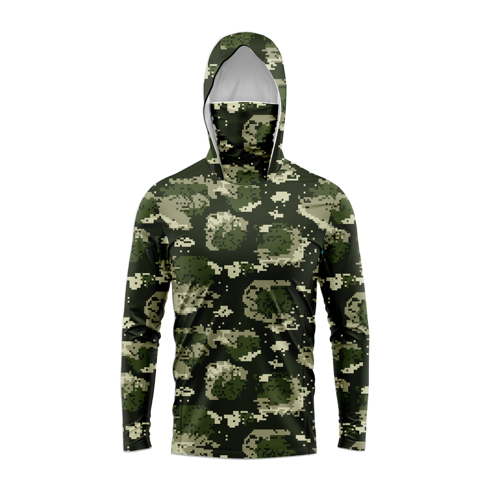 Men Hood Fishing Shirt long sl - đánh giá và giá Fishing Shirt Uv Protection