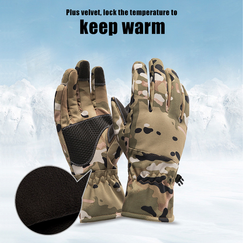 Tactics Outdoors Camouflage Hu - đánh giá và giá Fishing Gloves