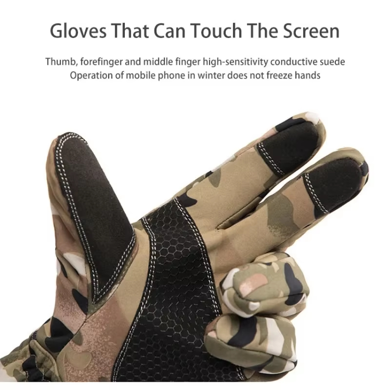 Tactics Outdoors Camouflage Hu - đánh giá và giá Fishing Gloves