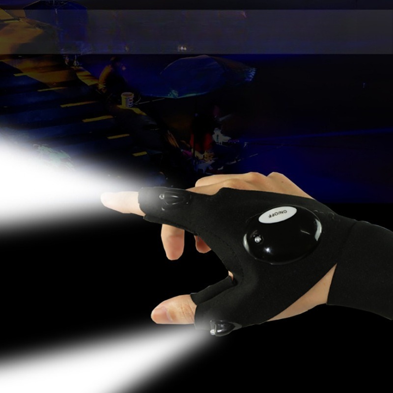 LED Flashlight Luminous Fishin - đánh giá và giá Fishing Gloves